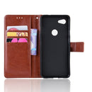 Retro Crazy Horse Texture Horizontal Flip Leather Case for Google Pixel 3a, with Holder & Card Slots & Photo Frame(Brown)
