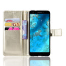 Retro Crazy Horse Texture Horizontal Flip Leather Case for Google Pixel 3a, with Holder & Card Slots & Photo Frame(Gold)
