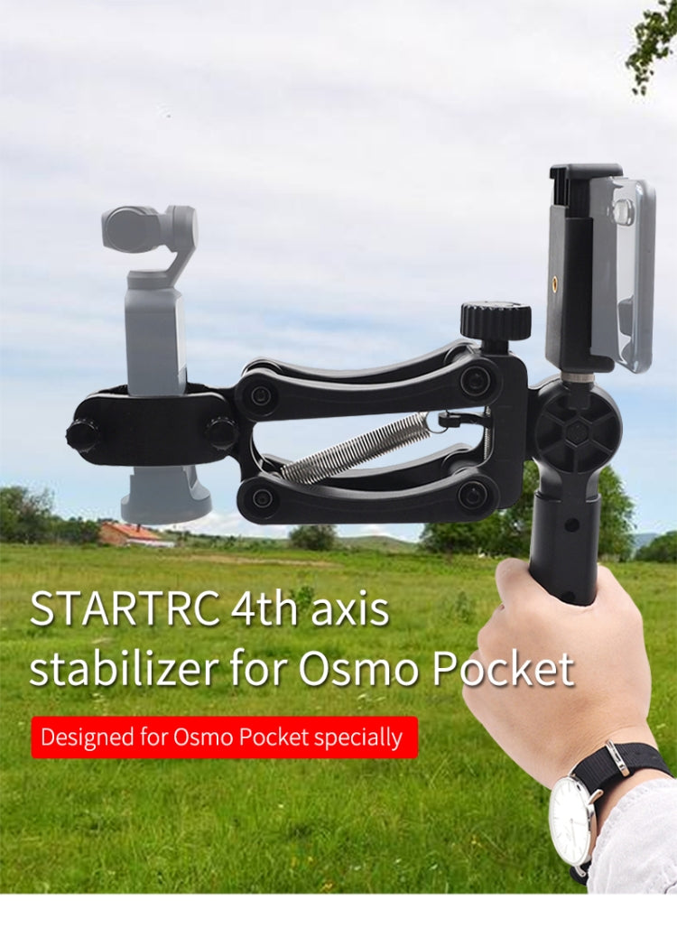 STARTRC 4-axis Stabilizer Single Hand-held Anti-shake Stabilization Shock Absorber Bracket for DJI Osmo Pocket Camera
