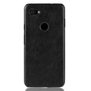 Shockproof Litchi Texture PC + PU Case for Google Pixel 3a(Black)