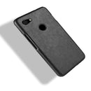 Shockproof Litchi Texture PC + PU Case for Google Pixel 3a(Black)