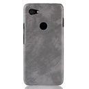 Shockproof Litchi Texture PC + PU Case for Google Pixel 3a(Gray)