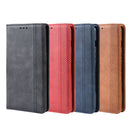 Magnetic Buckle Retro Crazy Horse Texture Horizontal Flip Leather Case for OnePlus 7, with Holder & Card Slots & Photo Frame(Brown)