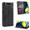 Magnetic Buckle Retro Crazy Horse Texture Horizontal Flip Leather Case for Galaxy A80 / A90, with Holder & Card Slots & Photo Frame(Black)