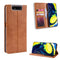 Magnetic Buckle Retro Crazy Horse Texture Horizontal Flip Leather Case for Galaxy A80 / A90, with Holder & Card Slots & Photo Frame (Brown)