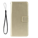 Retro Crazy Horse Texture Horizontal Flip Leather Case for Galaxy A80 / A90, with Holder & Card Slots & Photo Frame(Gold)