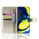Retro Crazy Horse Texture Horizontal Flip Leather Case for Galaxy A80 / A90, with Holder & Card Slots & Photo Frame(Gold)