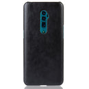 Shockproof Litchi Texture PC + PU Case For Oppo Reno 10x zoom(Black)