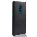 Shockproof Litchi Texture PC + PU Case For Oppo Reno 10x zoom(Black)