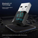 Stereo Car Bluetooth Audio Receiver 4.2 Bluetooth Adapter 3.5mm USB Bluetooth Receiver