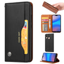 Knead Skin Texture Horizontal Flip Leather Case for Huawei Y7 (2019) / Y7 Prime (2019) / Y7 Pro (2019), with Photo Frame & Holder & Card Slots & Wallet(Black)