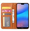 Knead Skin Texture Horizontal Flip Leather Case for Huawei Y7 (2019) / Y7 Prime (2019) / Y7 Pro (2019), with Photo Frame & Holder & Card Slots & Wallet(Red)