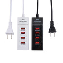 5V 4.1A 4 USB Ports Charger Adapter with Power Plug Cable, Cable Length: 1.5m, US Plug(Black)