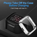 For Fitbit versa 2 Plating TPU All-inclusive Protective Shell(Silver)