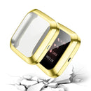 For Fitbit versa 2 Plating TPU All-inclusive Protective Shell(Gold)