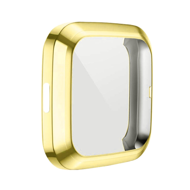 For Fitbit versa 2 Plating TPU All-inclusive Protective Shell(Gold)