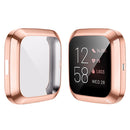 For Fitbit versa 2 Plating TPU All-inclusive Protective Shell(Rose gold)