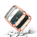 For Fitbit versa 2 Plating TPU All-inclusive Protective Shell(Rose gold)