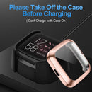 For Fitbit versa 2 Plating TPU All-inclusive Protective Shell(Rose gold)