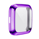 For Fitbit versa 2 Plating TPU All-inclusive Protective Shell(Purple)