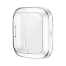 For Fitbit versa 2 Plating TPU All-inclusive Protective Shell(Transparent)