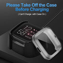 For Fitbit versa 2 Plating TPU All-inclusive Protective Shell(Transparent)