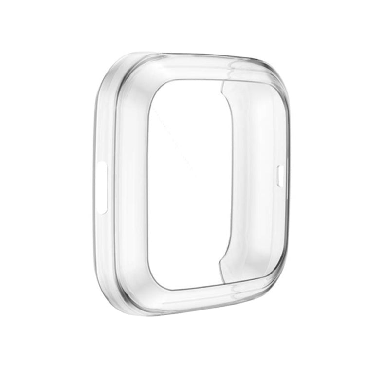For Fitbit versa 2 Plating TPU All-inclusive Protective Shell(Transparent)