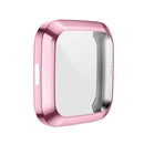 For Fitbit versa 2 Plating TPU All-inclusive Protective Shell(Pink)