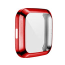 For Fitbit versa 2 Plating TPU All-inclusive Protective Shell(Red)