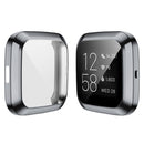 For Fitbit versa 2 Plating TPU All-inclusive Protective Shell(Gray)