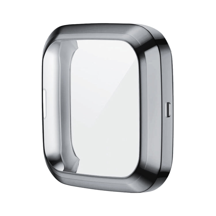 For Fitbit versa 2 Plating TPU All-inclusive Protective Shell(Gray)