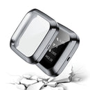 For Fitbit versa 2 Plating TPU All-inclusive Protective Shell(Gray)