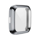 For Fitbit versa 2 Plating TPU All-inclusive Protective Shell(Gray)