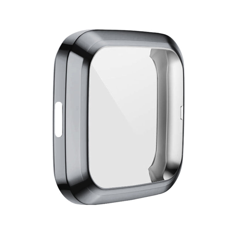 For Fitbit versa 2 Plating TPU All-inclusive Protective Shell(Gray)