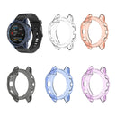 Suitable for Garmin Fenix 6X / 6X Pro Transparent TPU Silica Gel Watch Case(Transparent white)