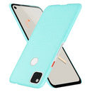 For Google Pixel 4a Shockproof Crocodile Texture PC + PU Case(Light green)