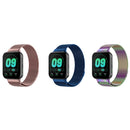 For OPPO Watch 41MM Smart Watch Milanese Stainless Steel Metal Watch Band (Rose Pink)