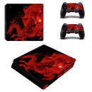 BY060130 Fashion Sticker Icon Protective Film for PS4 Slim
