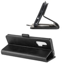 For Motorola Edge+ Dual-side Magnetic Buckle Horizontal Flip Leather Case with Holder & Card Slots & Wallet(Black)