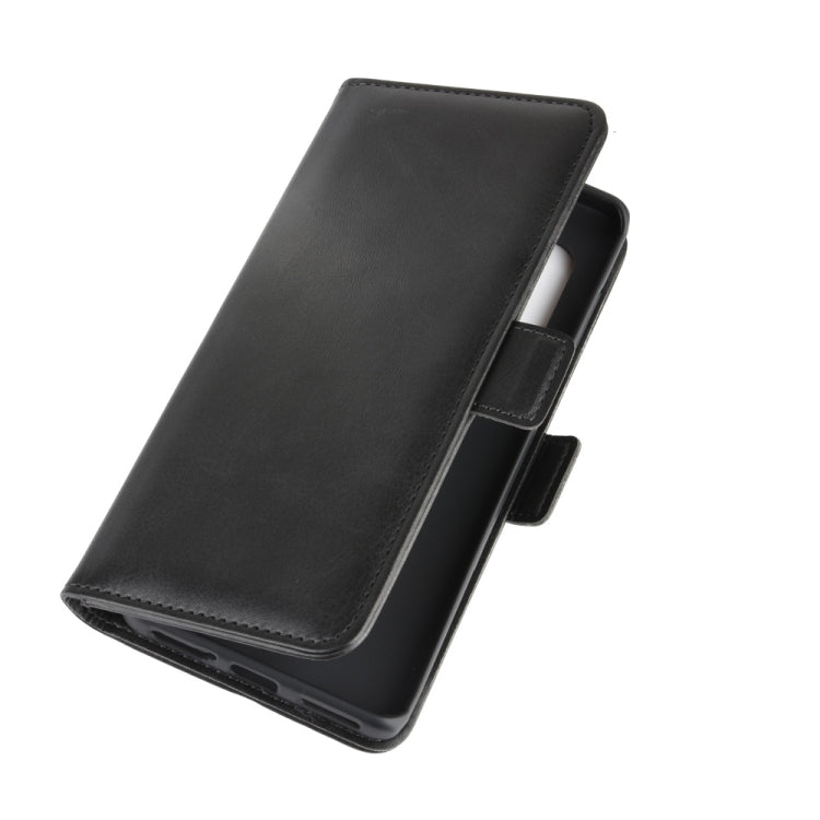 For Motorola Edge+ Dual-side Magnetic Buckle Horizontal Flip Leather Case with Holder & Card Slots & Wallet(Black)