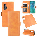 For Motorola Edge+ Dual-side Magnetic Buckle Horizontal Flip Leather Case with Holder & Card Slots & Wallet(Yellow)