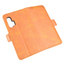 For Motorola Edge+ Dual-side Magnetic Buckle Horizontal Flip Leather Case with Holder & Card Slots & Wallet(Yellow)