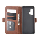 For Motorola Edge+ Dual-side Magnetic Buckle Horizontal Flip Leather Case with Holder & Card Slots & Wallet(Brown)