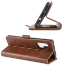 For Motorola Edge+ Dual-side Magnetic Buckle Horizontal Flip Leather Case with Holder & Card Slots & Wallet(Brown)