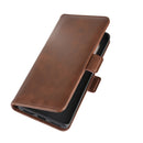 For Motorola Edge+ Dual-side Magnetic Buckle Horizontal Flip Leather Case with Holder & Card Slots & Wallet(Brown)