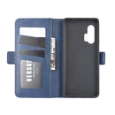 For Motorola Edge+ Dual-side Magnetic Buckle Horizontal Flip Leather Case with Holder & Card Slots & Wallet(Dark Blue)