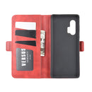 For Motorola Edge+ Dual-side Magnetic Buckle Horizontal Flip Leather Case with Holder & Card Slots & Wallet(Red)