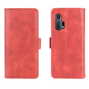 For Motorola Edge+ Dual-side Magnetic Buckle Horizontal Flip Leather Case with Holder & Card Slots & Wallet(Red)