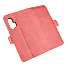 For Motorola Edge+ Dual-side Magnetic Buckle Horizontal Flip Leather Case with Holder & Card Slots & Wallet(Red)
