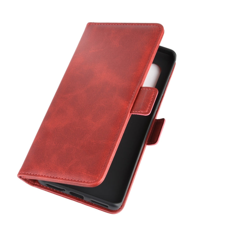 For Motorola Edge+ Dual-side Magnetic Buckle Horizontal Flip Leather Case with Holder & Card Slots & Wallet(Red)